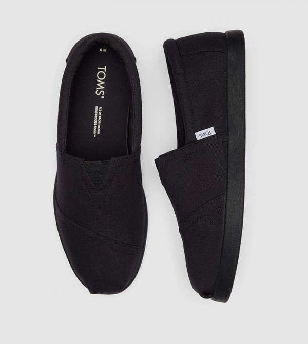 Toms Toms - Black Casual Slip-ons