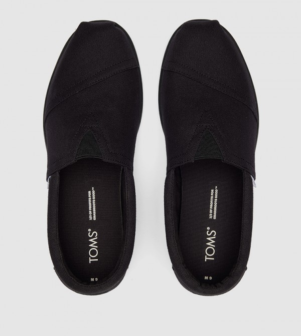 Toms Toms - Black Casual Slip-ons