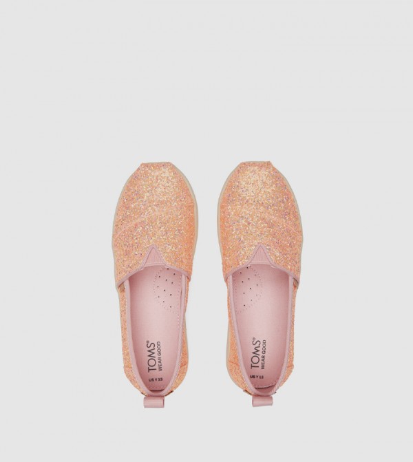 تومز  أحذية سليب أون كاجوال - وردي سهل الارتداء