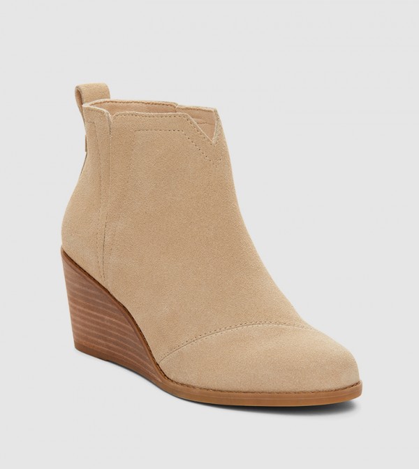 تومز أبوات - بيج Ankle Boots