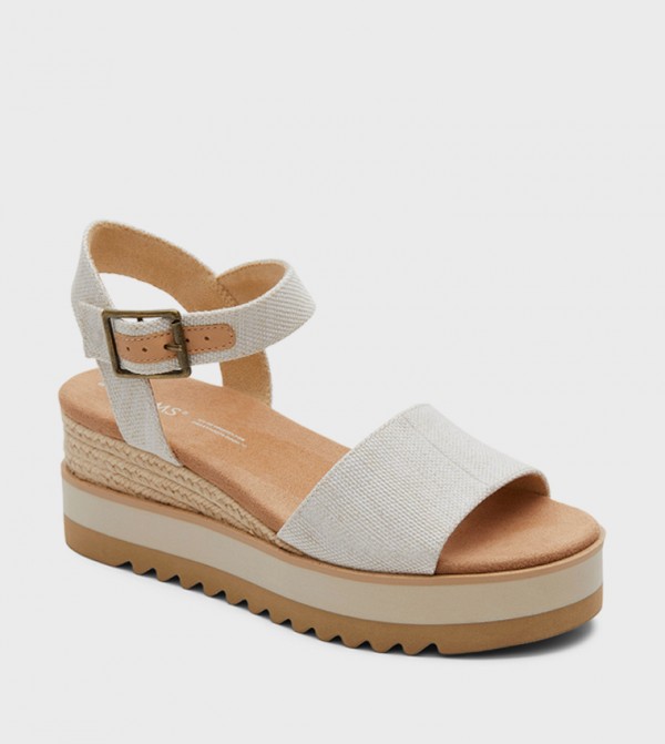Toms Toms - Off White Wedges