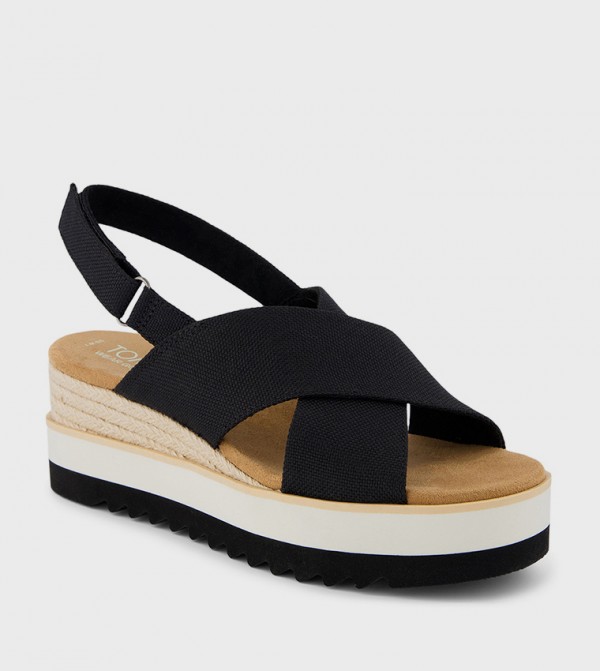 Toms Toms - Black Wedges