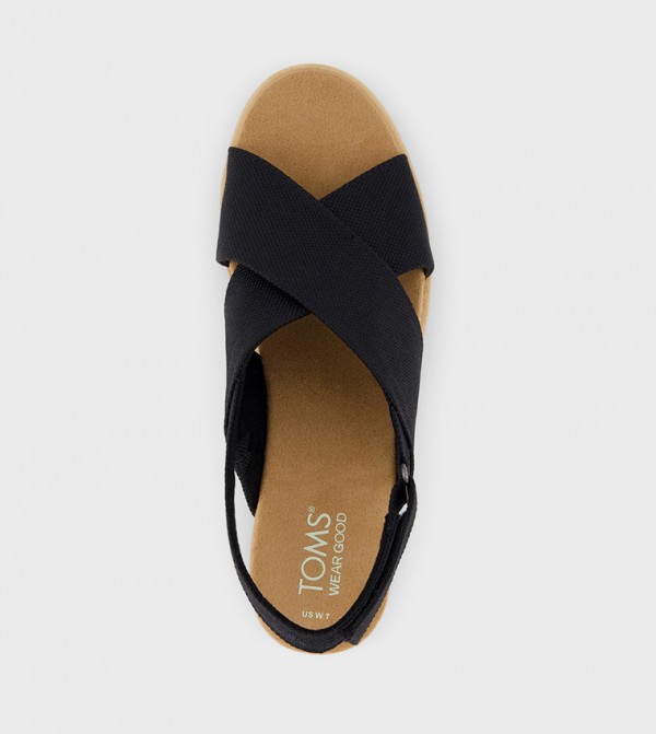 Toms Toms - Black Wedges