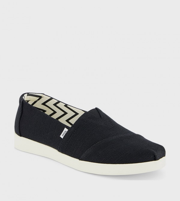 Toms Toms - Black Casual Slip-ons