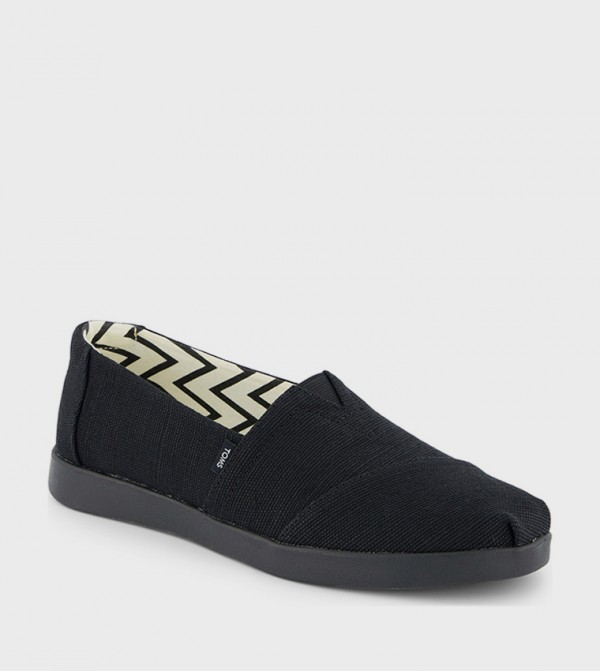 Toms Toms - Black Casual Slip-ons