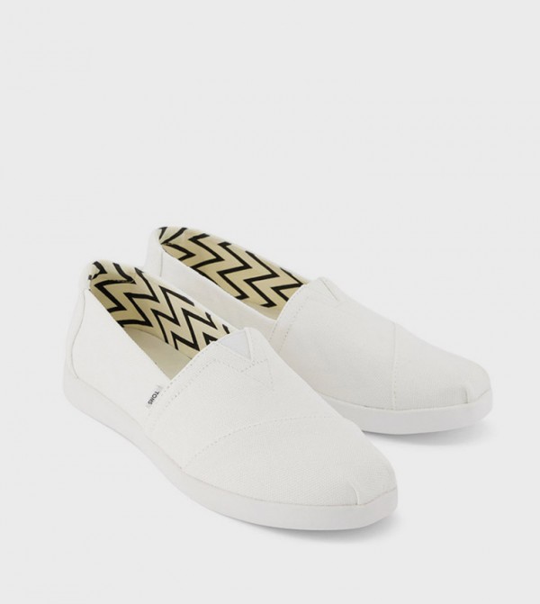 تومز تومز - أبيض Casual Slip-ons
