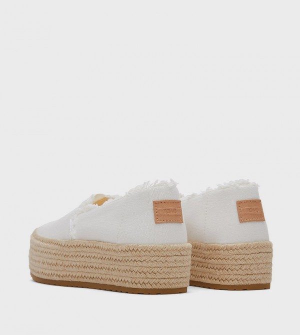 تومز تومز - أبيض أحذية إسبادريل