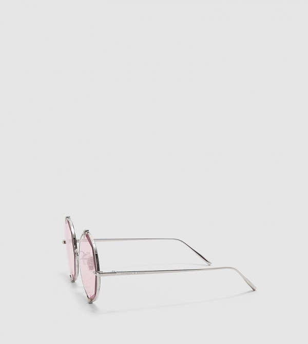Charles & Keith - Pink Round Sunglasses