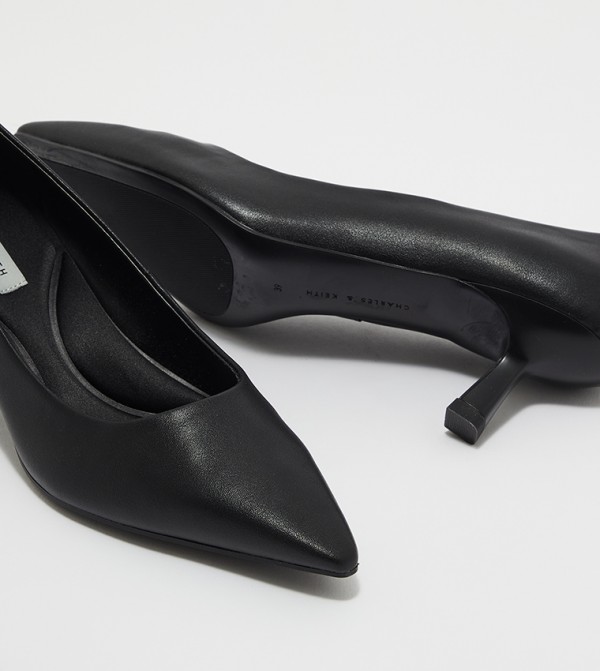 Charles & Keith  Pumps - Black Heeled Sandals