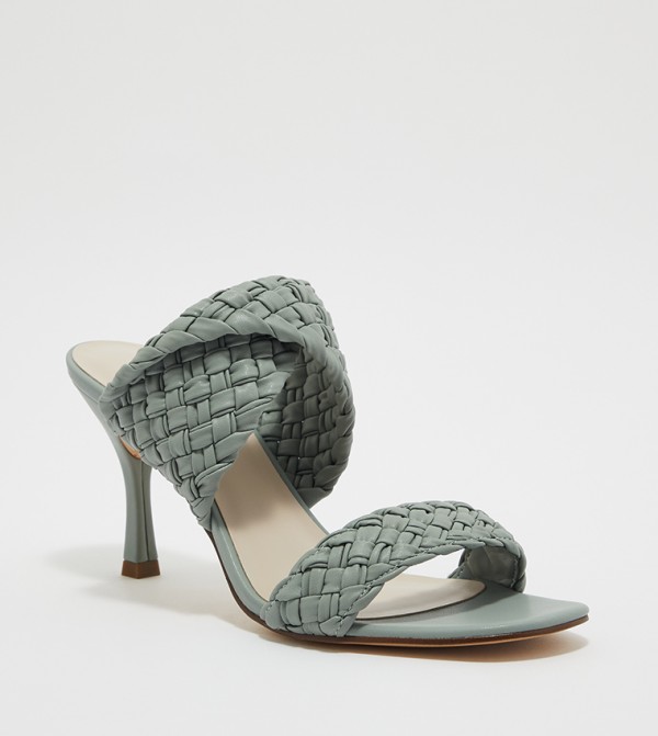 Charles & Keith  a20ce3ca-4e25-4ead-a8d3-93d03f5b1850 - Green Mules