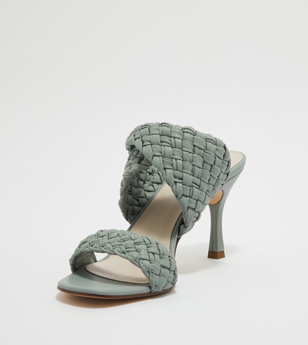 Charles & Keith  a20ce3ca-4e25-4ead-a8d3-93d03f5b1850 - Green Mules