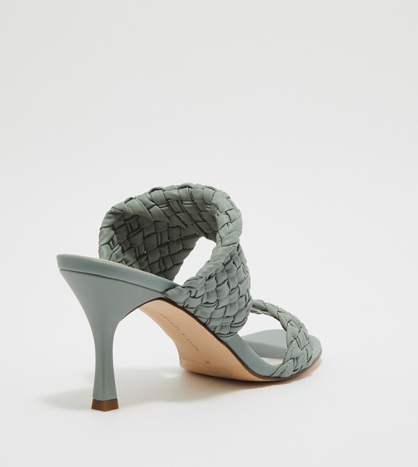 Charles & Keith  a20ce3ca-4e25-4ead-a8d3-93d03f5b1850 - Green Mules