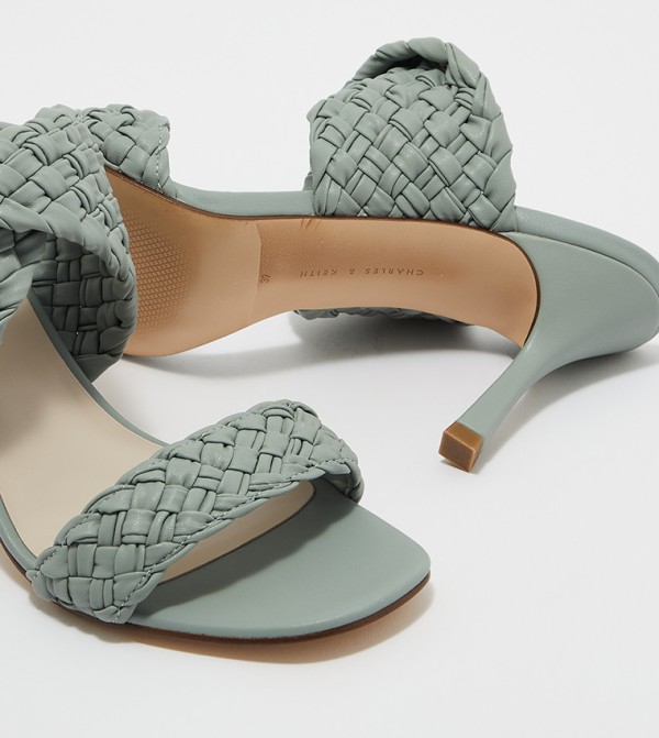 Charles & Keith  a20ce3ca-4e25-4ead-a8d3-93d03f5b1850 - Green Mules