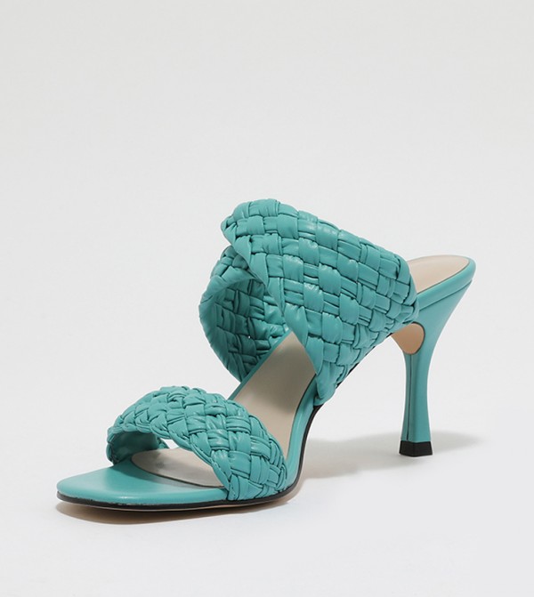 Charles & Keith Fashion Heels - Blue Heeled Sandals