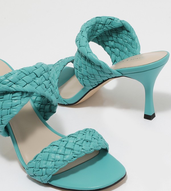 Charles & Keith Fashion Heels - Blue Heeled Sandals