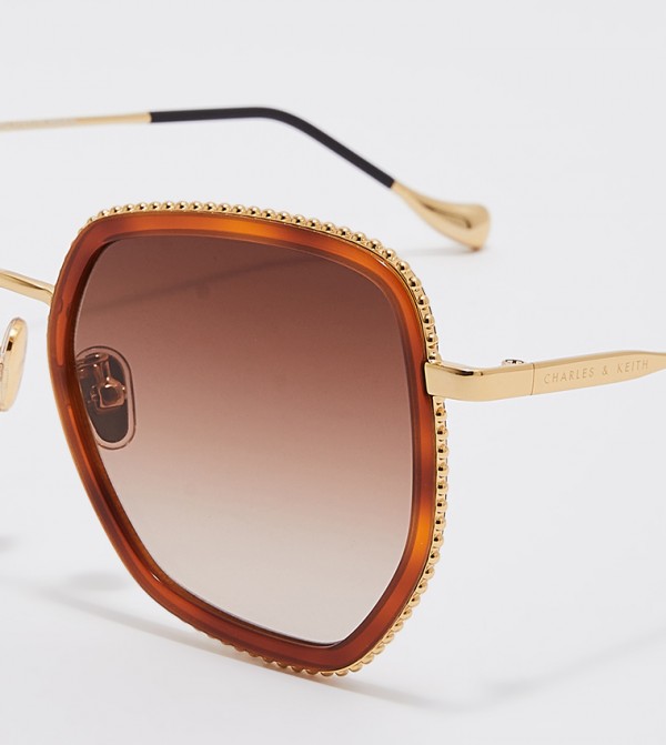 تشارلز آند كيث تشارلز آند كيث - بني  Round Sunglasses