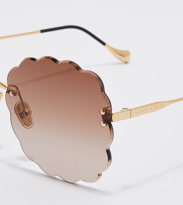 تشارلز آند كيث تشارلز آند كيث - بني  Round Sunglasses