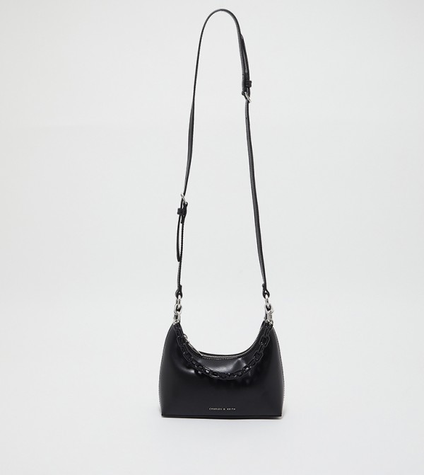 Charles & Keith tabby days - Black Shoulder Bag