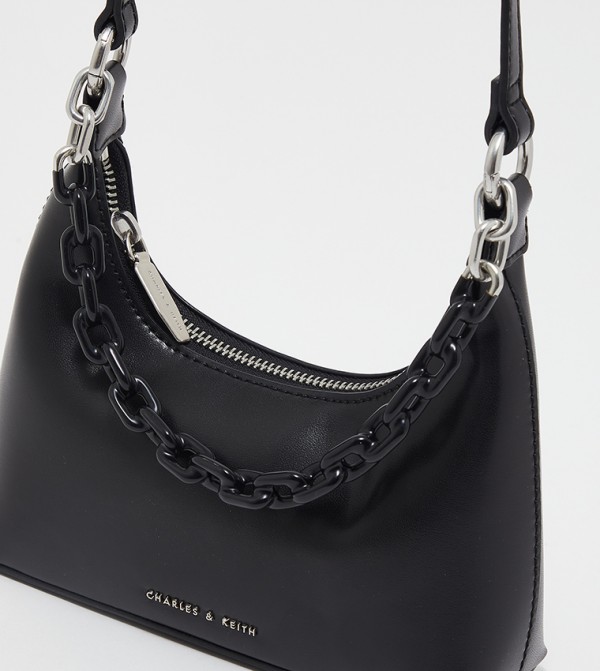 Charles & Keith tabby days - Black Shoulder Bag