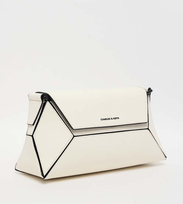 Charles & Keith  Crossbody Bags - White Cross Body Bags