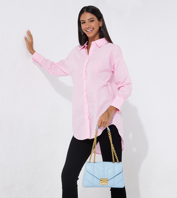 Charles & Keith  Shoulder Bags - Blue Shoulder Bag