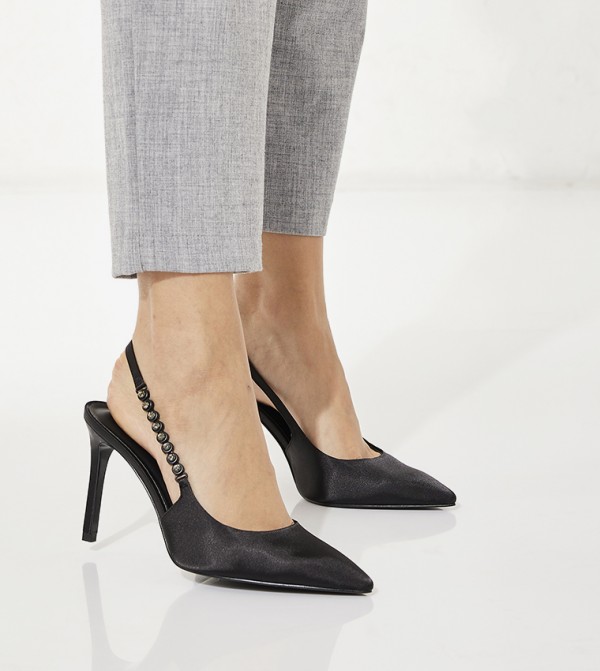 Charles & Keith  Heels - Black Heeled Sandals