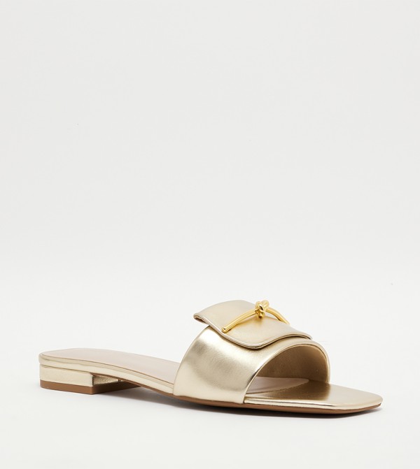 Charles & Keith Charles & Keith - Gold Flat Sandals