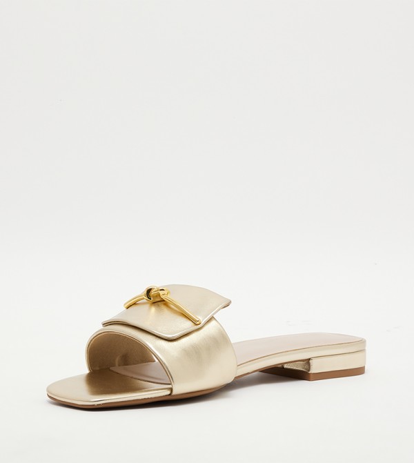 Charles & Keith Charles & Keith - Gold Flat Sandals