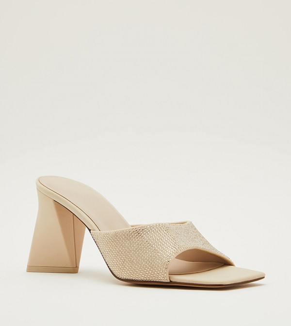 Charles & Keith Charles & Keith - Beige Heeled Sandals