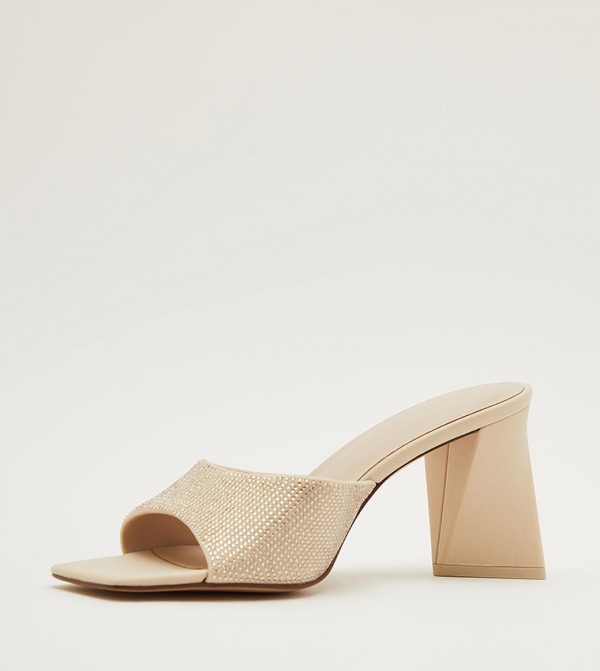 Charles & Keith Charles & Keith - Beige Heeled Sandals