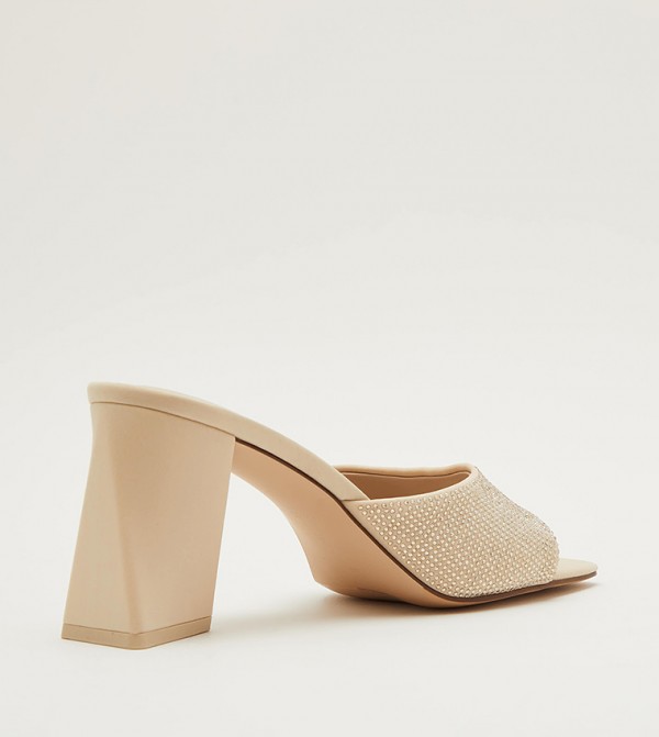 Charles & Keith Charles & Keith - Beige Heeled Sandals