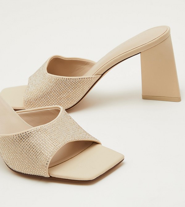 Charles & Keith Charles & Keith - Beige Heeled Sandals