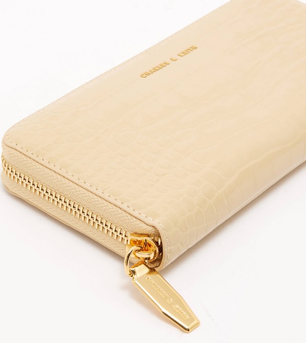 Charles & Keith  Small Leather Goods - Beige Wallets