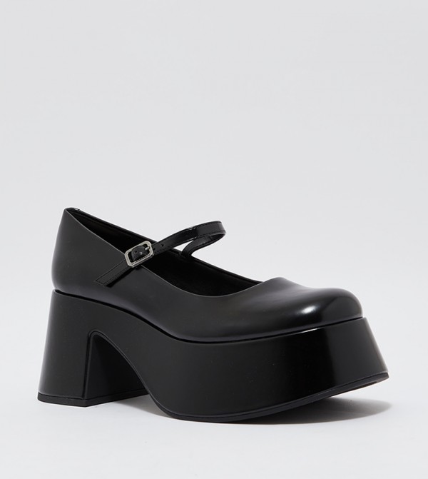 Charles & Keith  Mary Janes - Black Ballerinas