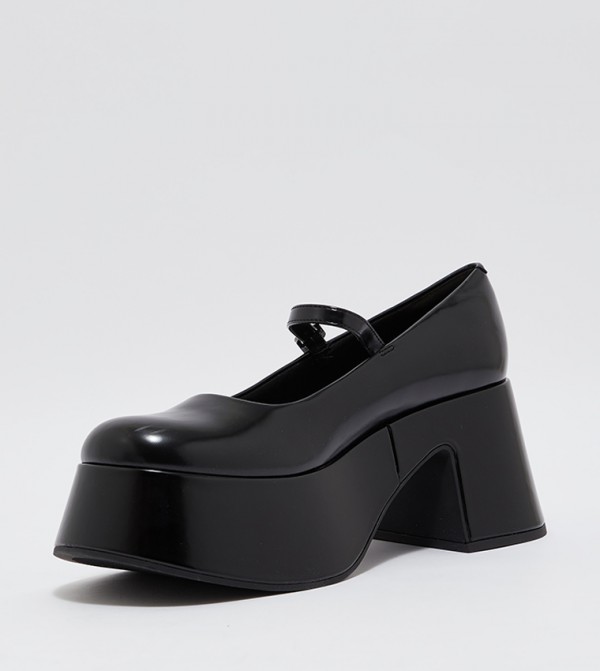 Charles & Keith  Mary Janes - Black Ballerinas