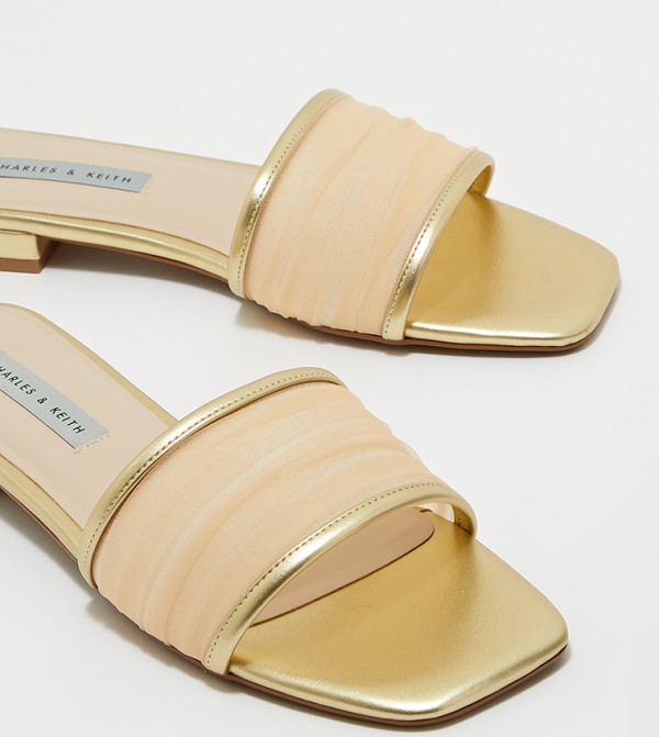 Charles & Keith Charles & Keith - Gold Flat Sandals