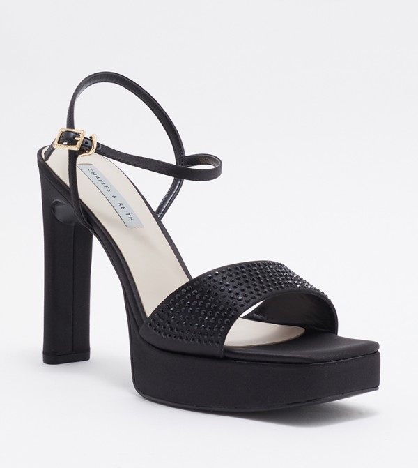 Charles & Keith  - Black Heeled Sandals