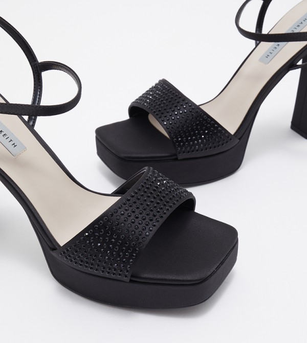 Charles & Keith  - Black Heeled Sandals