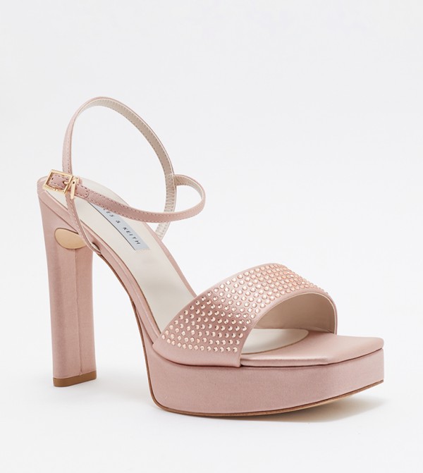Charles & Keith  - Nude Heeled Sandals