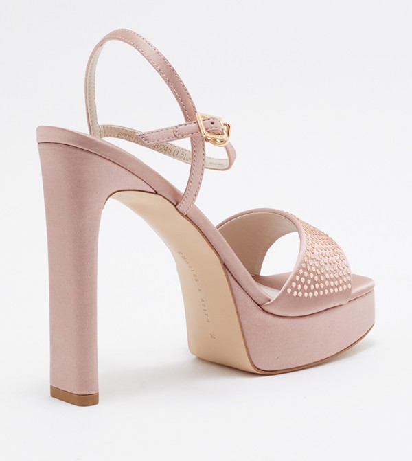 Charles & Keith  - Nude Heeled Sandals