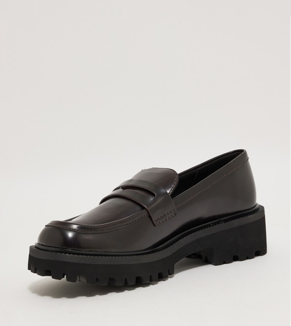 Charles & Keith  - Burgundy Loafers/Moccasins
