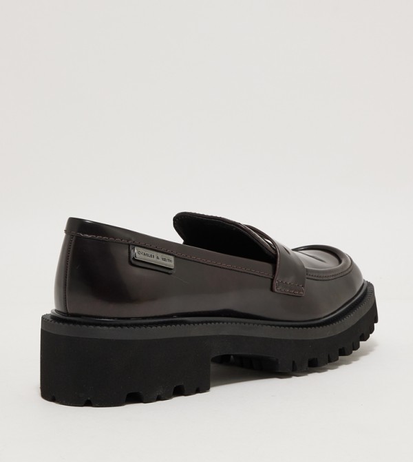Charles & Keith  - Burgundy Loafers/Moccasins