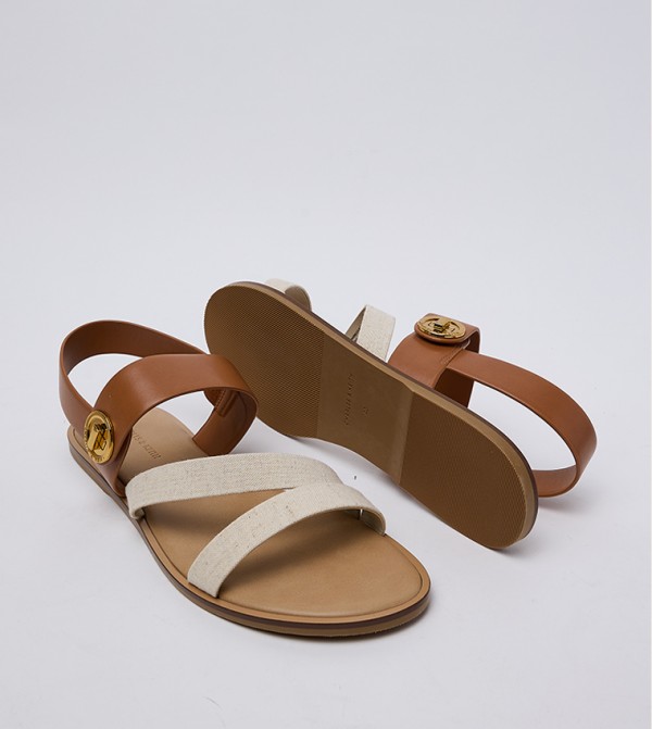 Charles & Keith Charles & Keith - Brown Flat Sandals