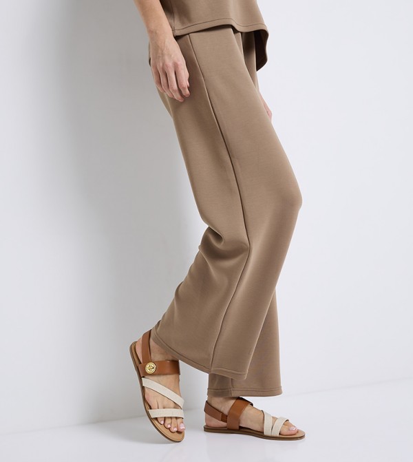 Charles & Keith Charles & Keith - Brown Flat Sandals