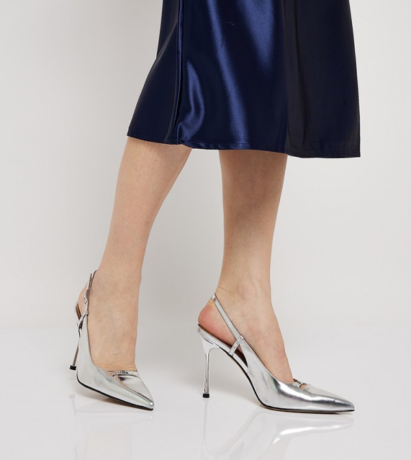 Charles & Keith  Shoes - Silver Pumps