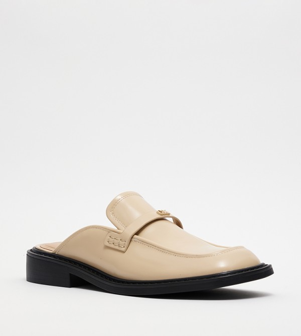Charles & Keith Charles & Keith - Beige Casual Slip-ons