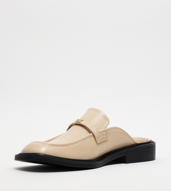 Charles & Keith Charles & Keith - Beige Casual Slip-ons