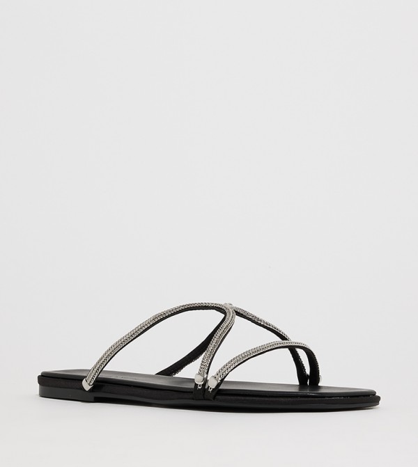 Charles & Keith Charles & Keith - Black Flat Sandals