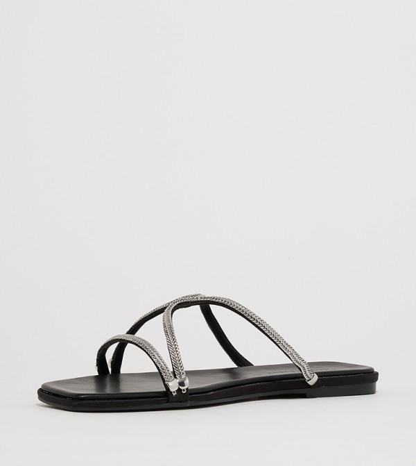 Charles & Keith Charles & Keith - Black Flat Sandals