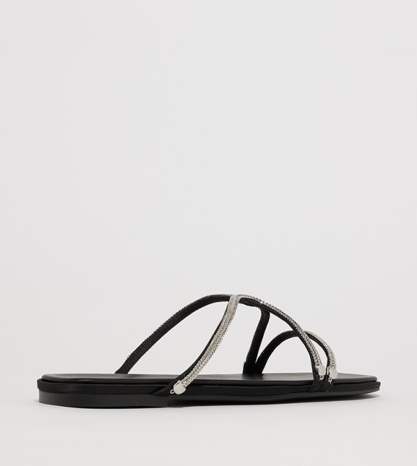 Charles & Keith Charles & Keith - Black Flat Sandals